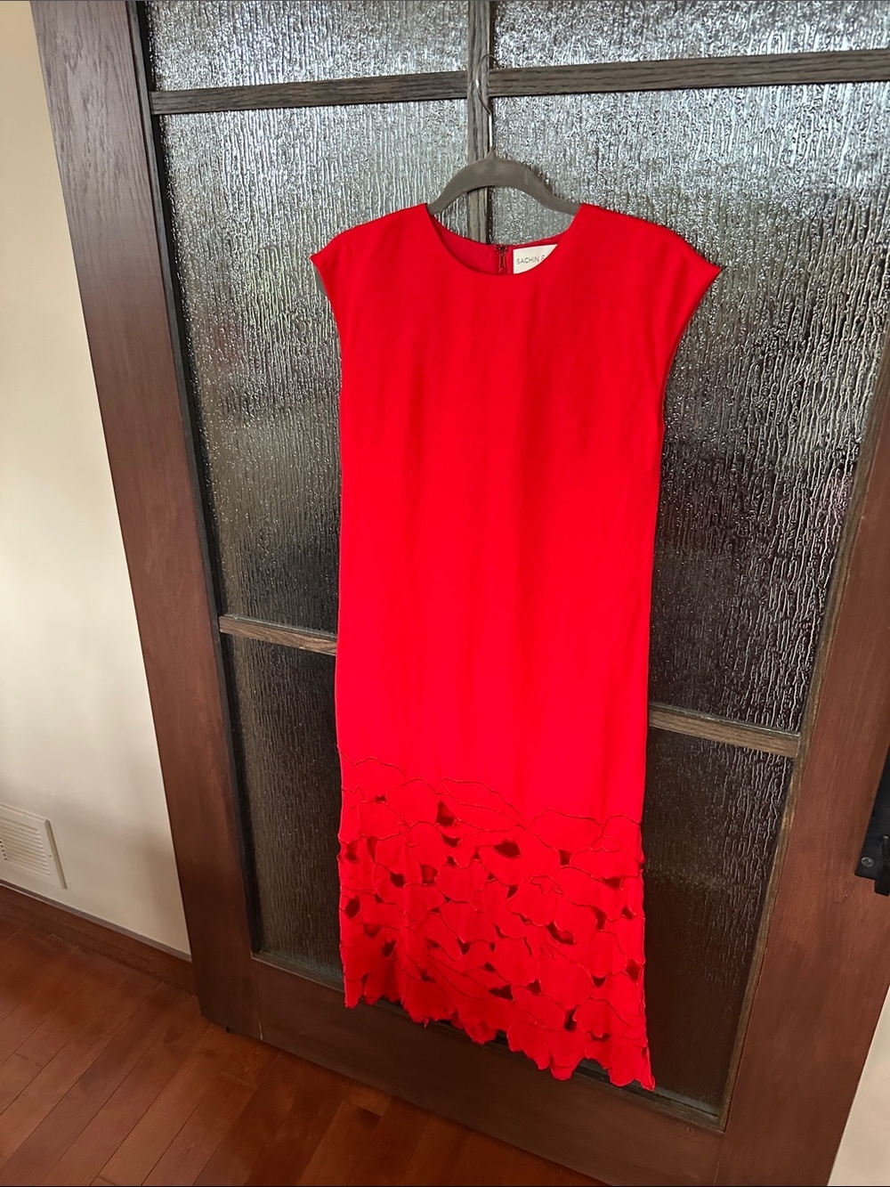 SACHIN & BABI Sabette Maxi Dress size 0 cherry cutout shirt dress. - Picture 16 of 17
